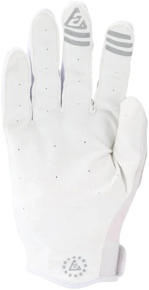 Answer 25 Ascent Gloves White/Grey - Medium - Side View