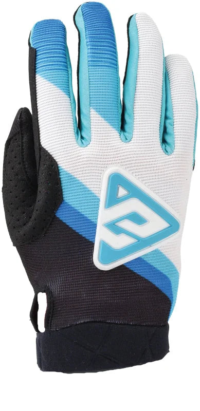 Answer 25 Peak Flo Gloves Black/Blue/White Youth - Medium - Main Product View