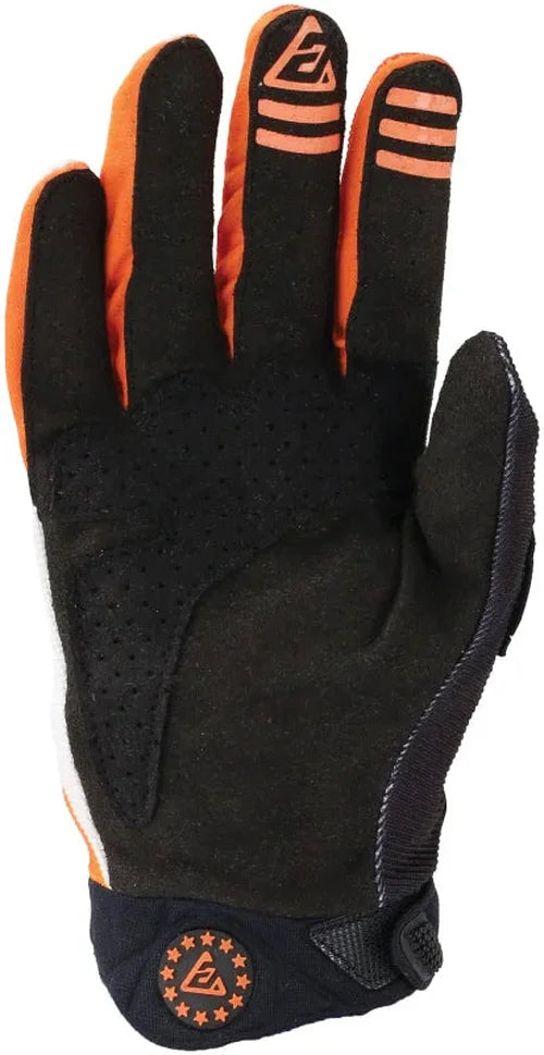 Answer 25 Peak Flo Gloves Black/Hyper Orange/White - Large - Side View