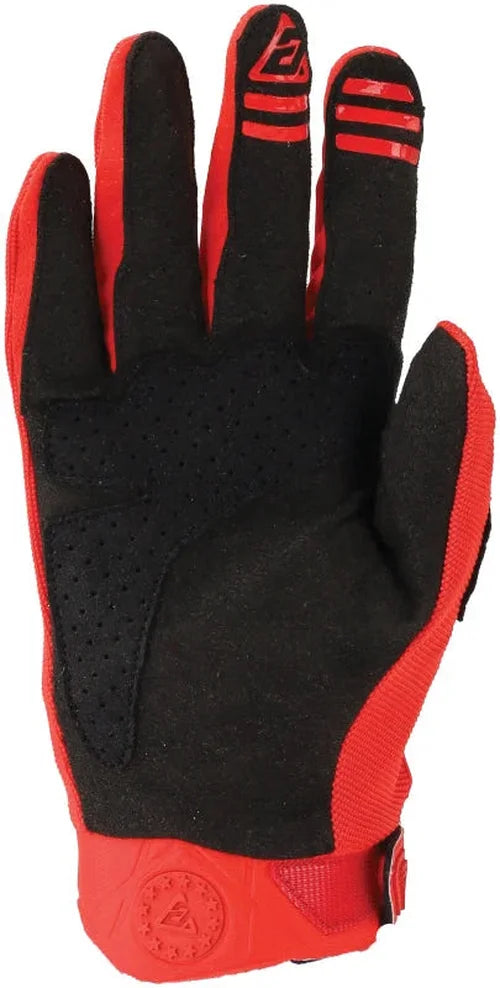 Answer 25 Peak Gloves Black/Red - Small - Side View