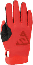 Load image into Gallery viewer, Answer 25 Peak Gloves Black/Red - XS - Side View