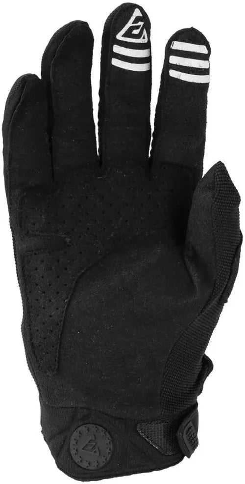 Answer 25 Peak Gloves Black/White - Small - Side View