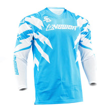 Load image into Gallery viewer, Answer 26 LE Syncron Rizz Vented Jersey Cyan/White/Black - Medium - Main Product View