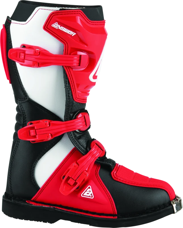 Answer AR1 Boot Black/Red Youth Size - 1 - Side View