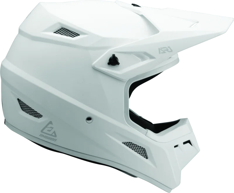 Answer AR1 Solid Helmet White Youth - Small - Installation View