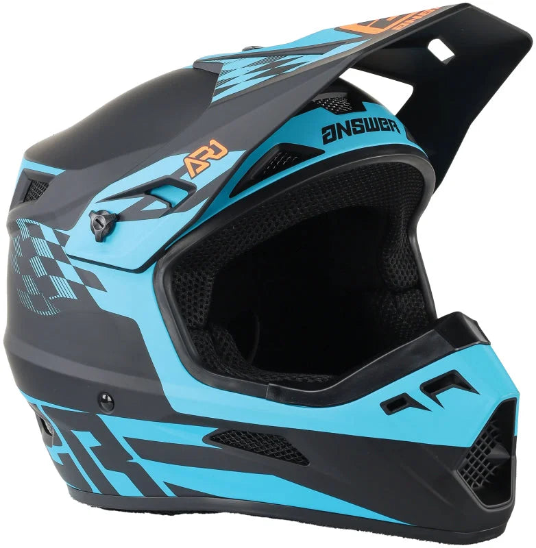 Answer AR1 Sweep Helmet Black/Astana/Hyper Orange - 2XL - Side View