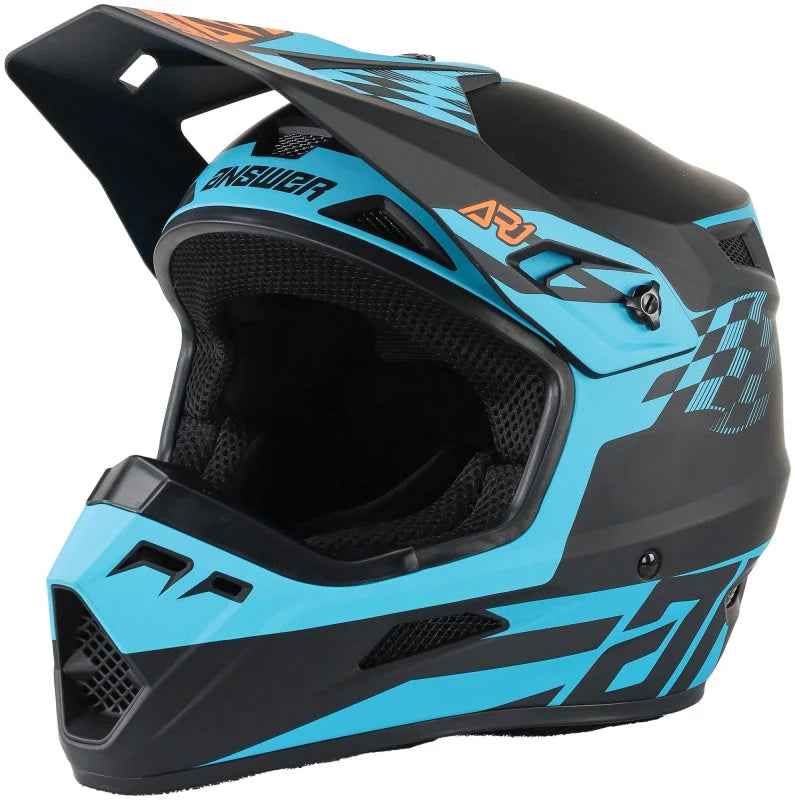 Answer AR1 Sweep Helmet Black/Astana/Hyper Orange - 2XL - Installation View