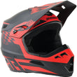 Load image into Gallery viewer, Answer AR1 Sweep Helmet Black/Red Youth - Medium - Main Product View
