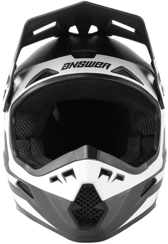 Answer AR1 Sweep Helmet Black/White - XL - Back View