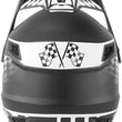 Load image into Gallery viewer, Answer AR1 Sweep Helmet Black/White - XL - Installation View