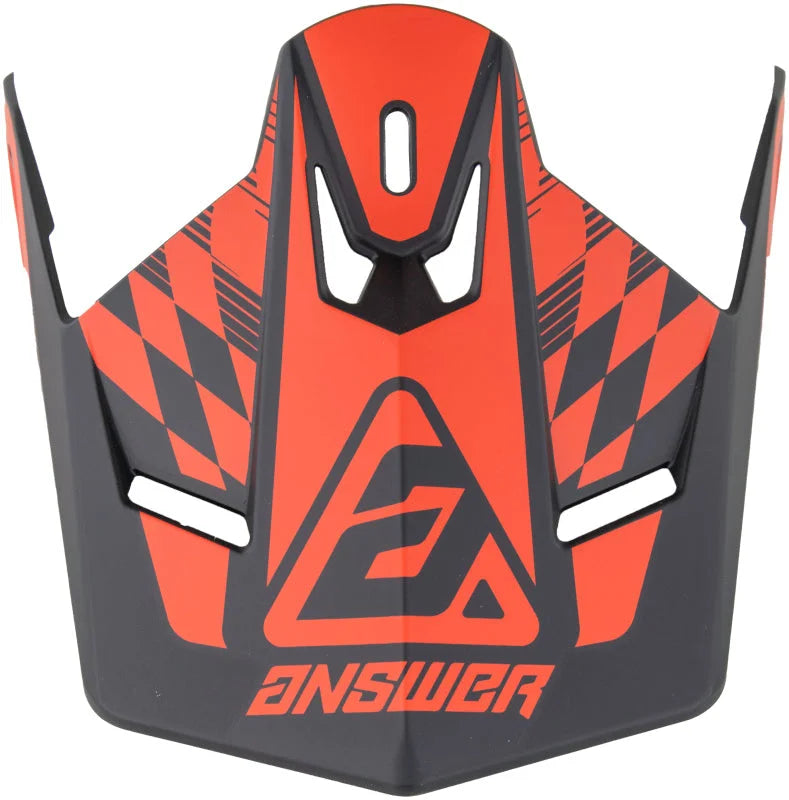 Answer AR1 Sweep Visor Black/Red Youth - Side View