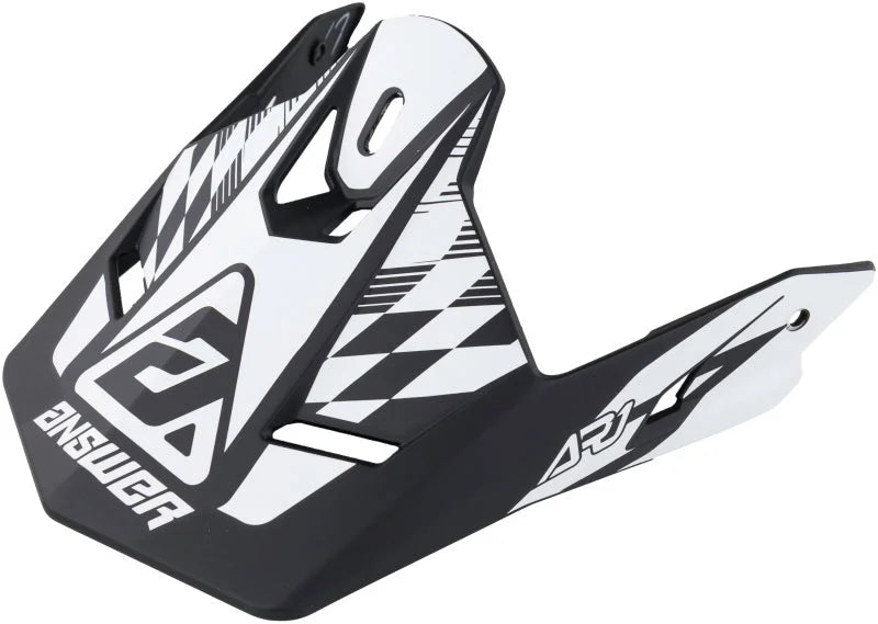 Answer AR1 Sweep Visor Black/White - Main Product View