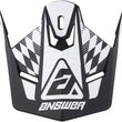 Load image into Gallery viewer, Answer AR1 Sweep Visor Black/White - Side View