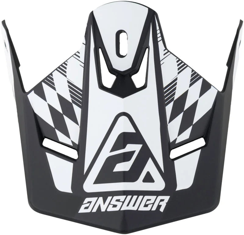 Answer AR1 Sweep Visor Black/White - Side View