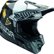 Load image into Gallery viewer, Answer AR3 Ronin Helmet Black/White/Gold - Small - Main Product View