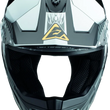 Load image into Gallery viewer, Answer AR3 Ronin Helmet Black/White/Gold - Small - Back View
