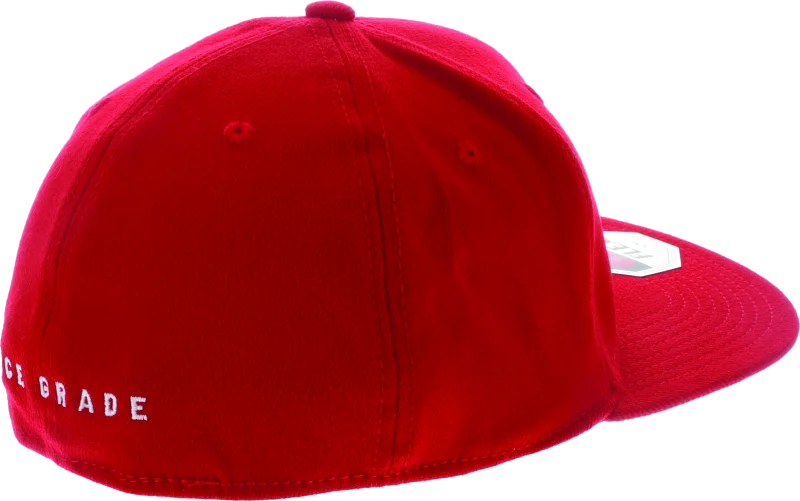 Answer Bold Logo Hat - Red - Side View