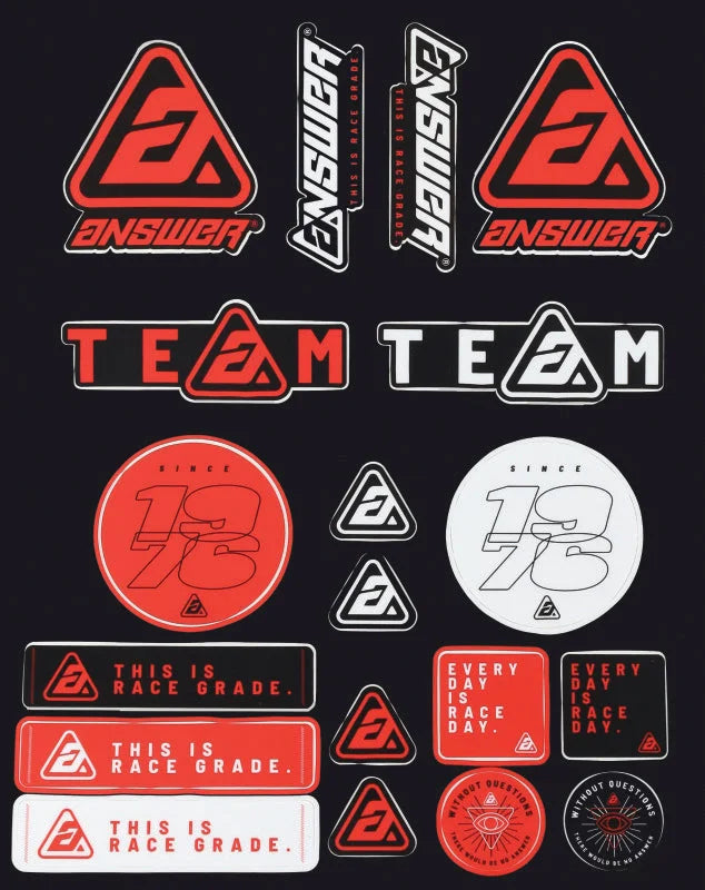 Answer Logo Sticker Sheet - Main Product View