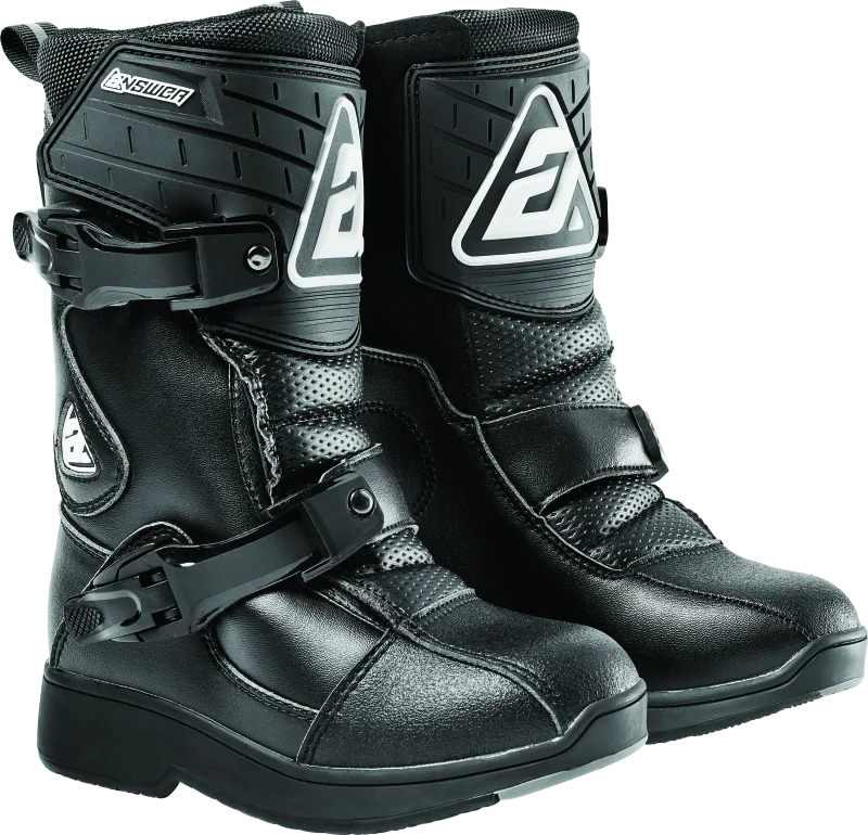 Answer Peewee Boot Black Youth Size - 13