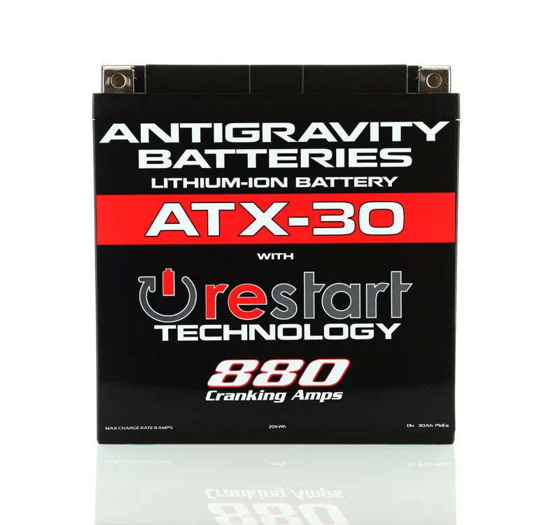 Antigravity YTX30 Lithium Battery w/Re-Start - Side View