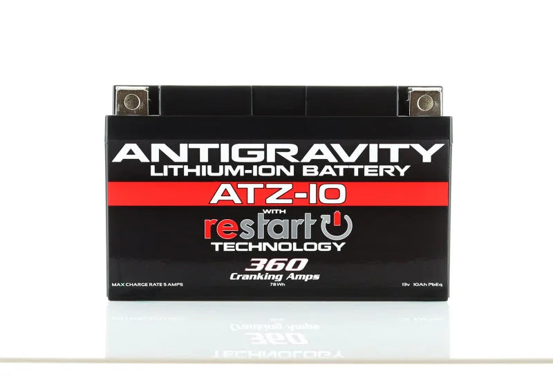 Antigravity YTZ10 Lithium Battery w/Re-Start - Side View
