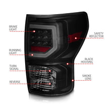 Load image into Gallery viewer, Anzo 07-11 Toyota Tundra Full LED Tailights Black Housing Smoke Lens G2 (w/C Light Bars) - Additional View 7