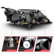 Load image into Gallery viewer, Anzo 14-20 Chevrolet Impala Square Projector LED Bar Headlights w/ Black Housing - Installation View