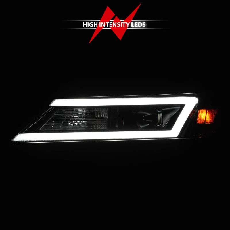 Anzo 14-20 Chevrolet Impala Square Projector LED Bar Headlights w/ Black Housing - Additional View 6