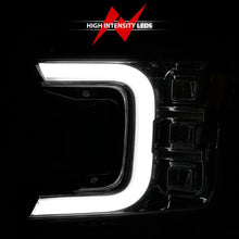 Load image into Gallery viewer, Anzo 18-20 Ford F-150 Full Led Projector Light Bar Style Headlights - Chrome Amber - Back View