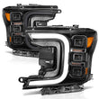 Load image into Gallery viewer, Anzo 18-20 Ford F-150 Full Led Projector Smoke Bar Style Headlights Black Amber - Additional View 8