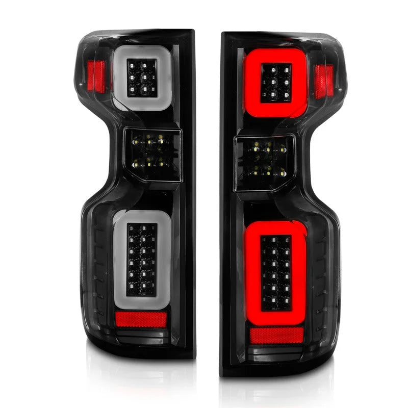 Anzo 19-21 Chevy Silverado Full LED Tailights Black Housing Clear Lens G2 (w/C Light Bars) - Additional View 7