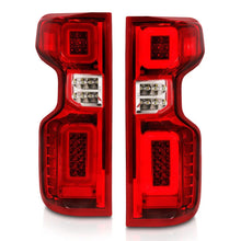 Load image into Gallery viewer, Anzo 19-21 Chevy Silverado Full LED Tailights Chrome Housing Red/Clear Lens G2 (w/C Light Bars) - Installation View