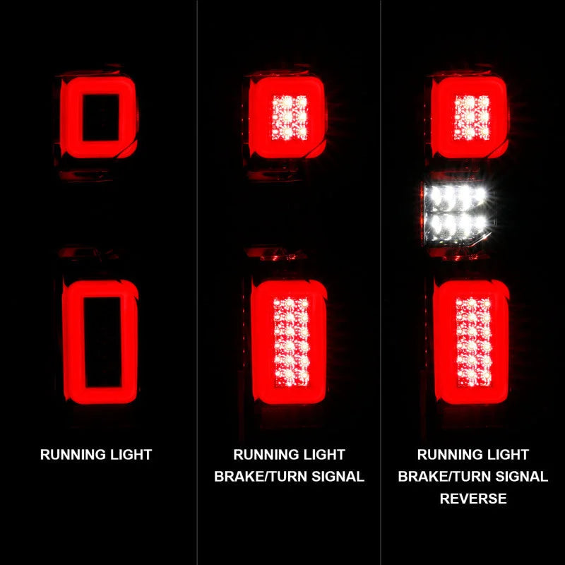 Anzo 19-21 Chevy Silverado Work Truck Full LED Tailights Chrome Housing Red Lens G2(w/C Light Bars) - Additional View 6