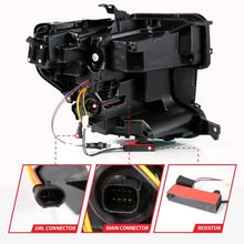 Load image into Gallery viewer, Anzo 19-21 GMC Sierra 1500 LED Projector Headlight w/Switchback+Sequential - Black - Additional View 7