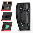 Load image into Gallery viewer, Anzo 19-23 GMC Sierra 1500/2500HD/3500HD Black Replacement Full LED Bar Tail Light - Back View