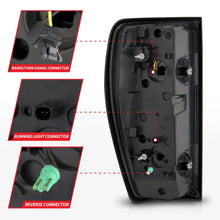 Load image into Gallery viewer, Anzo 19-23 GMC Sierra 1500/2500HD/3500HD Black Replacement Full LED Bar Tail Light - Back View