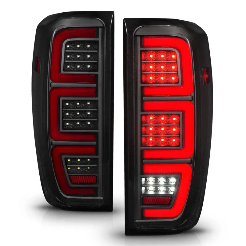 Anzo 19-23 GMC Sierra 1500/2500HD/3500HD Smoke Black Replacement Full LED Bar Tail Light - Additional View 6