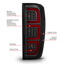 Load image into Gallery viewer, Anzo 19-23 GMC Sierra 1500/2500HD/3500HD Smoke Black Replacement Full LED Bar Tail Light - Additional View 5