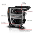 Load image into Gallery viewer, Anzo 21-23 Ford F150 LED Projector Headlight w/Switchback+Sequential - Black (Passenger Side Only) - Side View