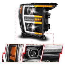 Load image into Gallery viewer, Anzo 21-23 Ford F150 LED Projector Headlight w/Switchback+Sequential - Black (Passenger Side Only) - Back View