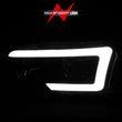 Load image into Gallery viewer, Anzo 99-17 GMC Sierra/Denali Headlights Black Amber (w/C Light Bars) - Back View
