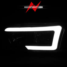Load image into Gallery viewer, Anzo 99-17 GMC Sierra/Denali Headlights Black Amber (w/C Light Bars) - Back View