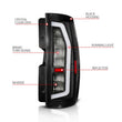 Load image into Gallery viewer, Anzo Black Full LED Tail Light Plank Style w/ Clear Lens fits 2007-2014 Chevrolet Suburban / Tahoe / GMC Yukon / Yukon Xl - Installation Vi...