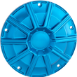 Load image into Gallery viewer, Arlen Ness 10-Gauge Derby Cover - Blue - Touring/Trike 700-003 - Main Product View