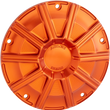 Load image into Gallery viewer, Arlen Ness 10-Gauge Derby Cover - Orange - Touring/Trike 700-005 - Main Product View