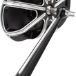 Load image into Gallery viewer, Arlen Ness 10 Gauge Mirror - Black - Left 13-160 - Back View