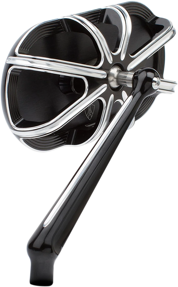 Arlen Ness 10 Gauge Mirror - Black - Left 13-160 - Back View