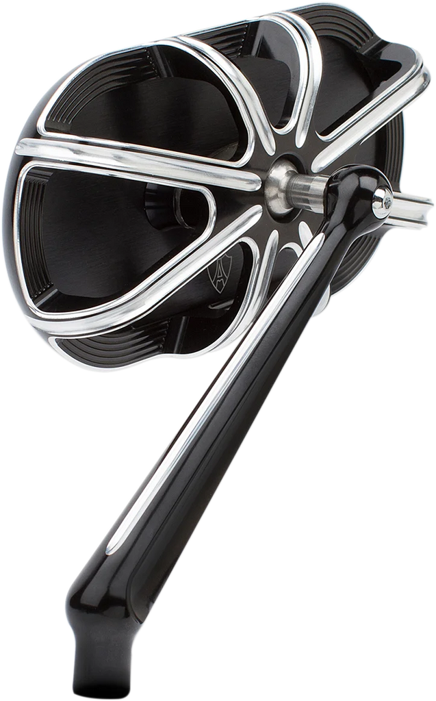 Arlen Ness 10 Gauge Mirror - Black - Left 13-160 - Back View
