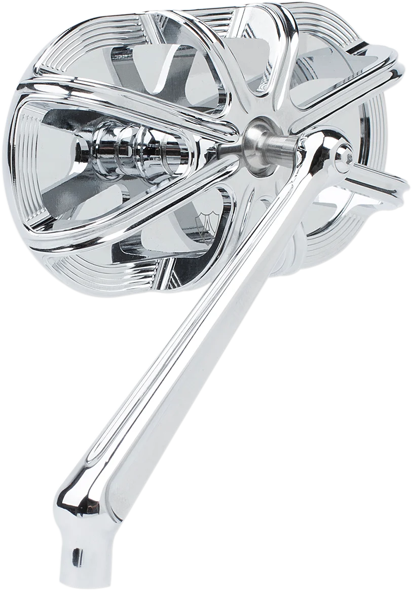 Arlen Ness 10 Gauge Mirror - Chrome - Left 13-161 - Side View