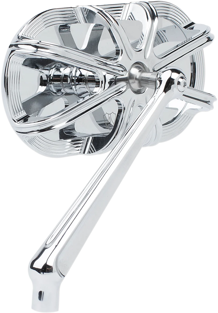Arlen Ness 10 Gauge Mirror - Chrome - Left 13-161 - Side View